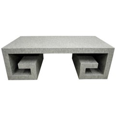 Coffee Table with Greek Key Base