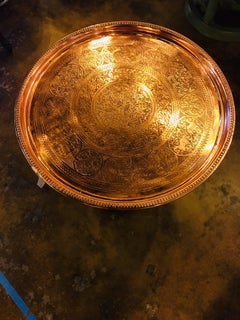 Boho Copper Tray Table