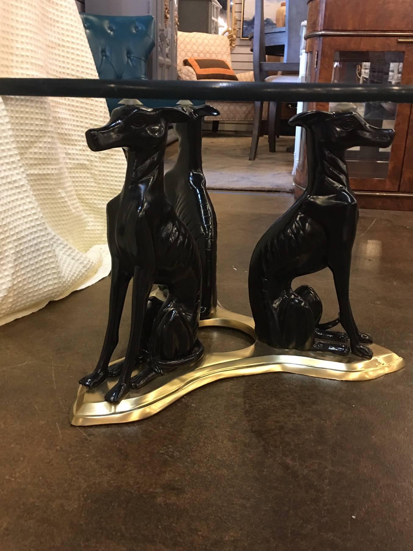 Maitland-Smith Whippet Table in Bronze and Brass In Excellent Condition In Raleigh, NC