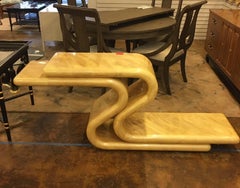 Steve Chase Faux Goatskin Console