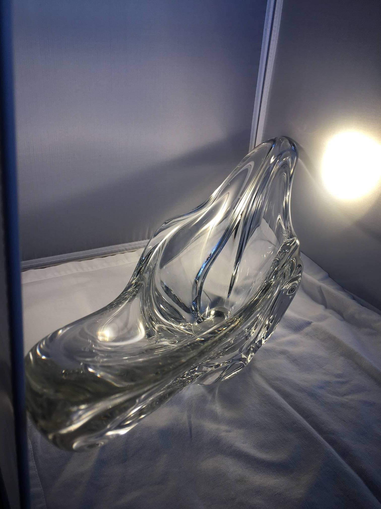 Mid-Century Modern Daum Crystal Centrepiece For Sale