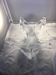 Daum France Crystal Serving or Centrepiece Bowl