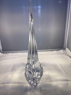 Daum France Crystal Sailboat Sculpture