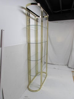 Milo Baughman Midcentury Brass Étagère