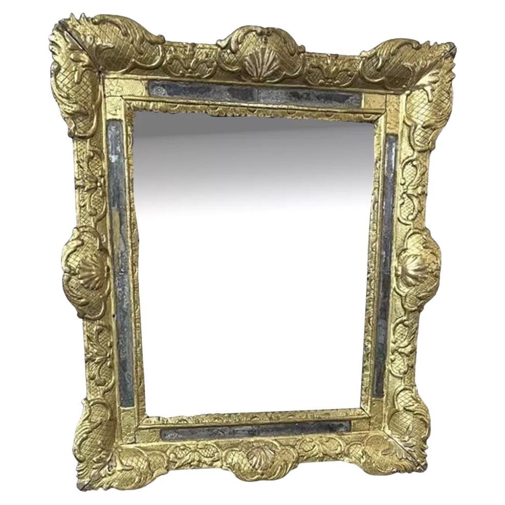 Specchio da parete in Wood dorato del XVIII secolo, periodo Luigi XV