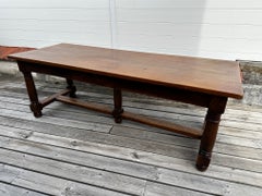 Early 20th-Century French Walnut Dining Table, 1900s