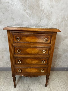 Early 20th century French Louis XVI Style Walnut Chests of drawer, 1920s