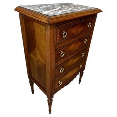 Early 20th century French Louis XVI Style Walnut Chests of drawer, 1920s