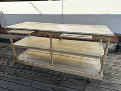 Early 20th century French Painted Pine Draper's Table, 1900s