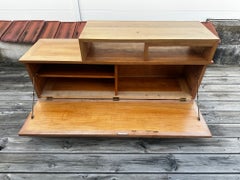 Mid-century Sculptural Sycamore Hi-Fi Cabinet by Vincent Gonzalez, 1960s