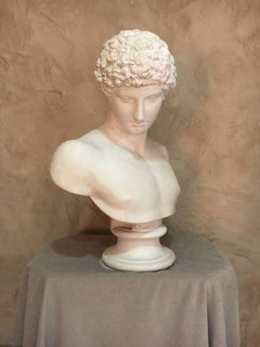 Men Plaster Bust Apollo, 1940s