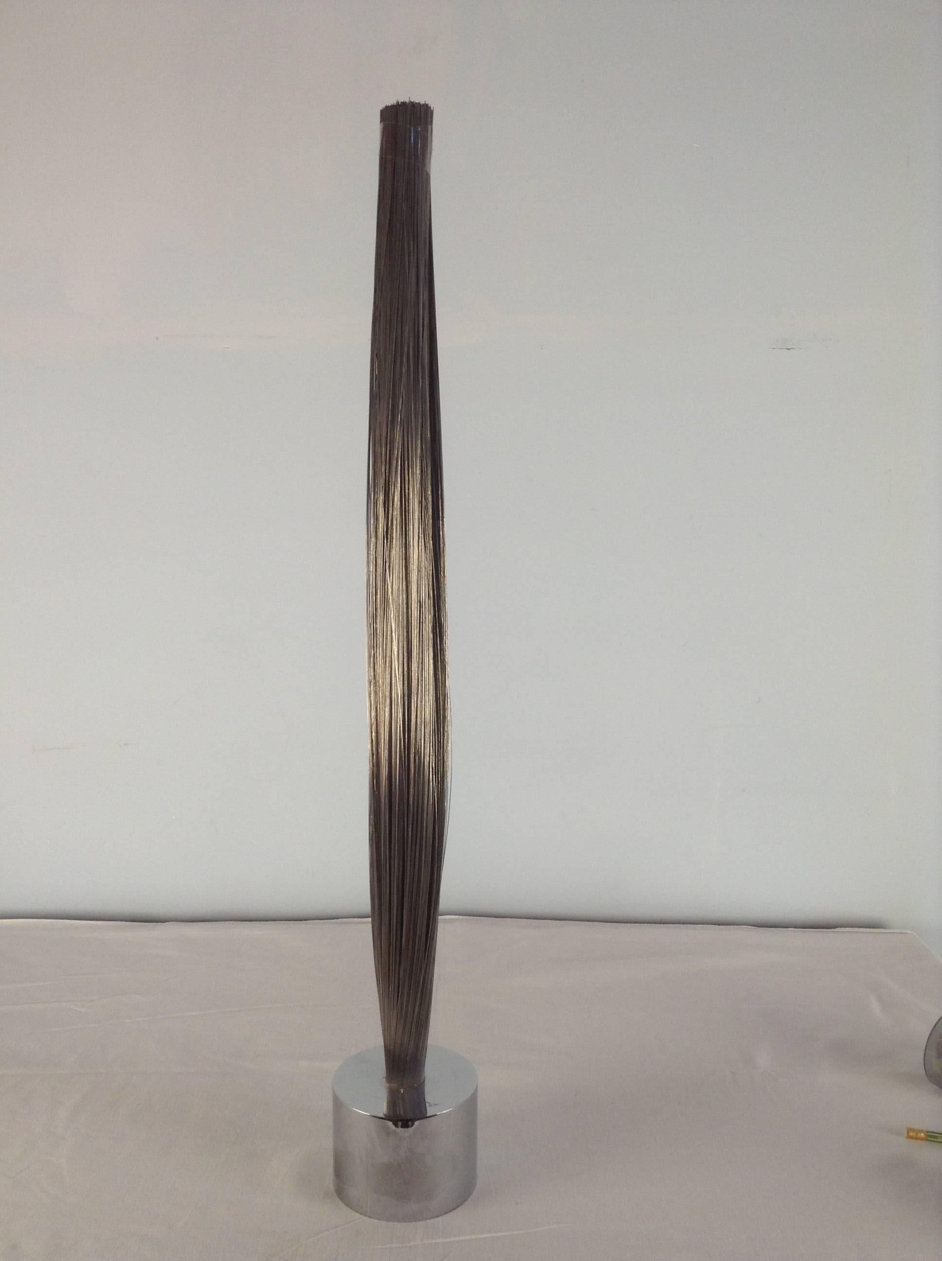 Spray Sculpture by Harry Bertoia Bronze and Iron, 1965 For Sale 2