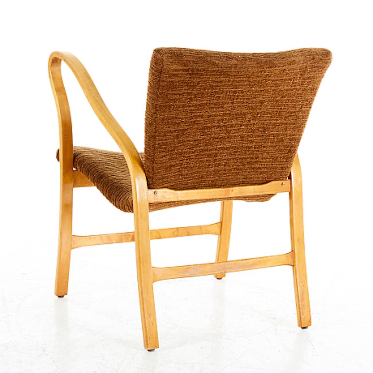 Scandinavian Modern Early Armchair by Gustaf Axel Berg Curved Beench, 1940