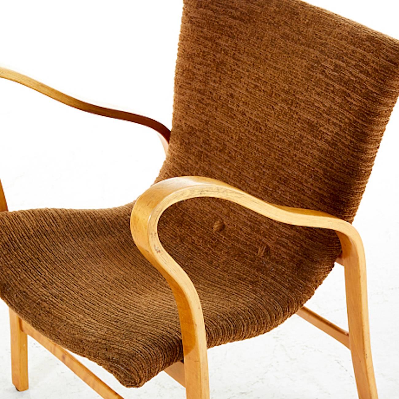 Beech Early Armchair by Gustaf Axel Berg Curved Beench, 1940