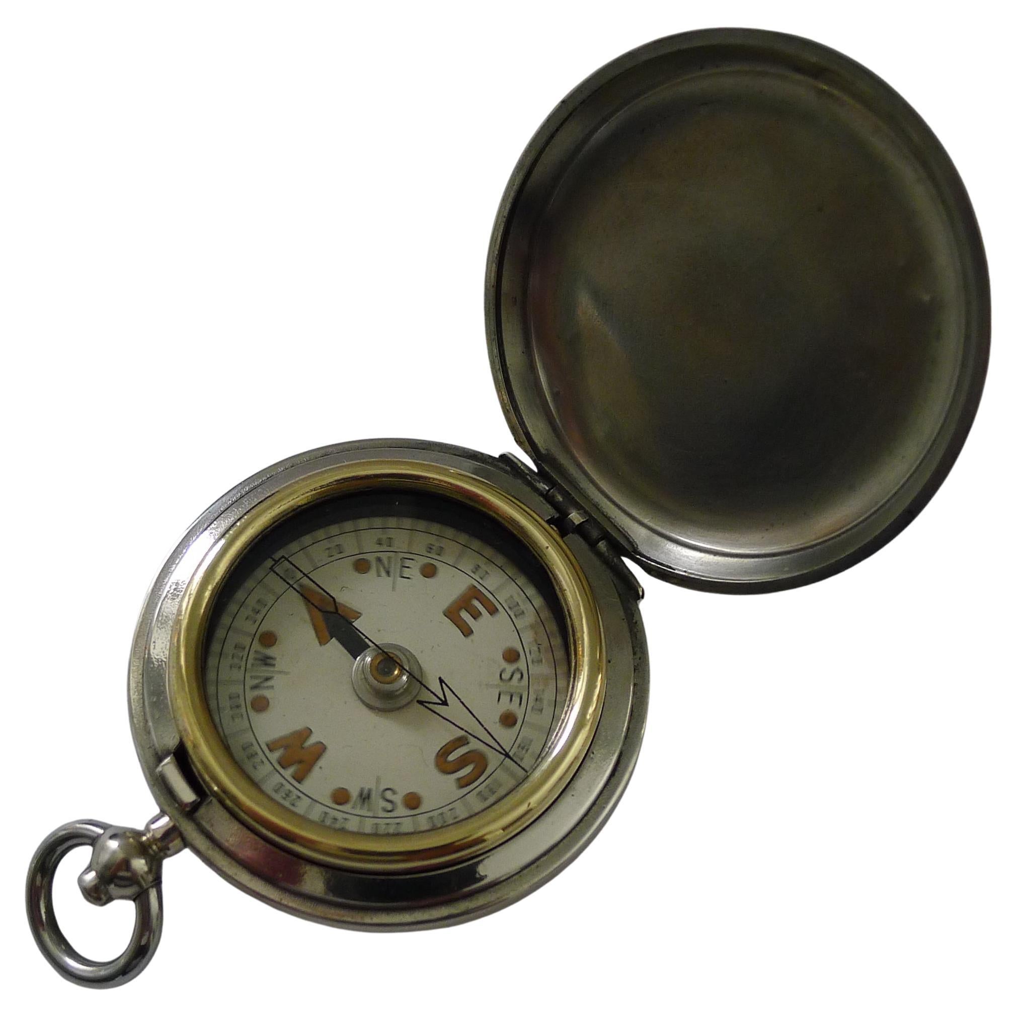 Ancienne boussole militaire anglaise de la Première Guerre mondiale - 1917 en vente