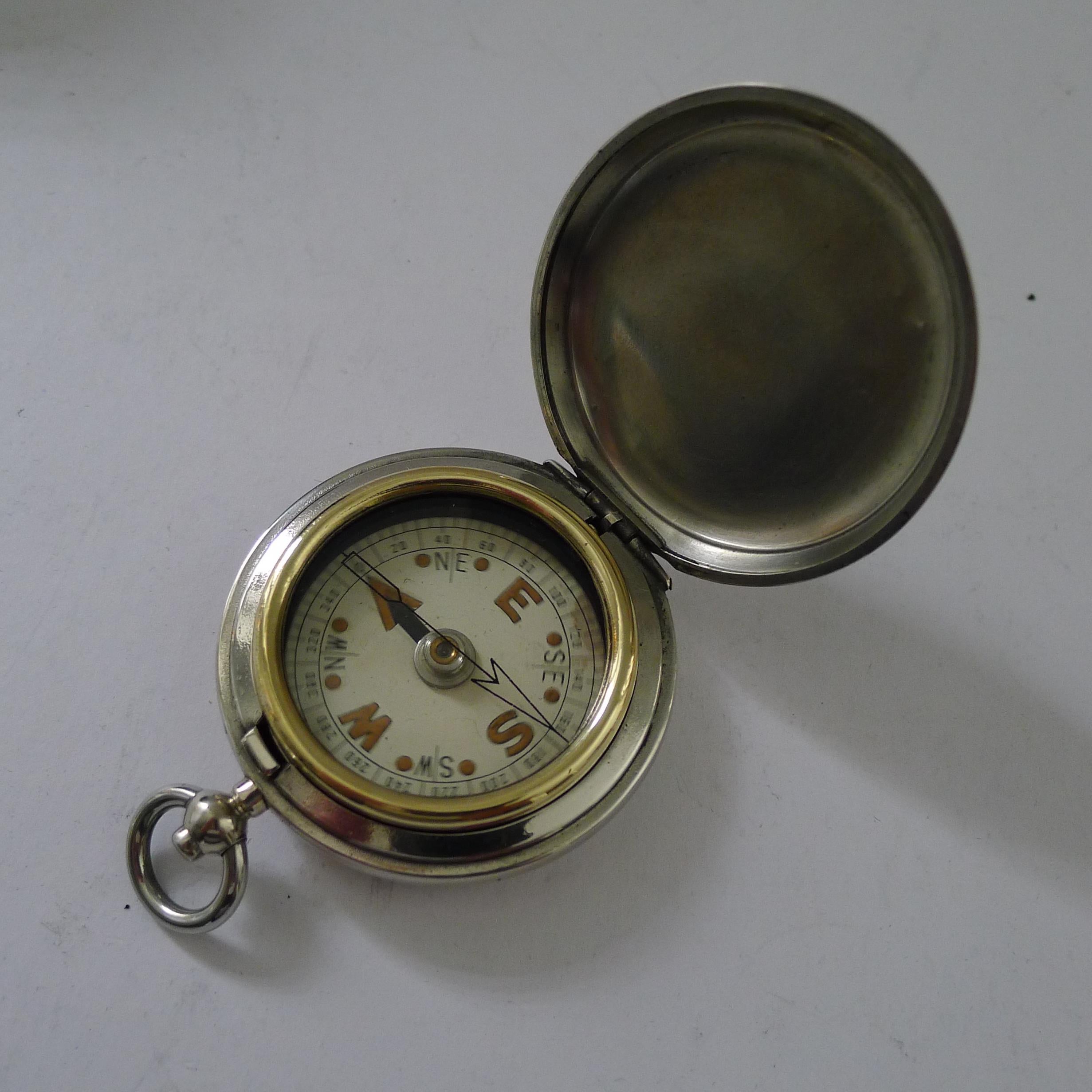 Ancienne boussole militaire anglaise de la Première Guerre mondiale - 1917 en vente 3