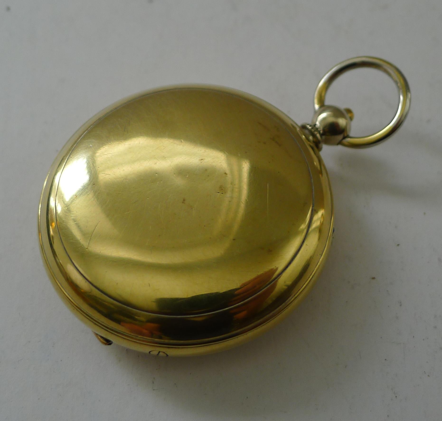 Antique boîtier anglais en laiton c.1900 en vente 2