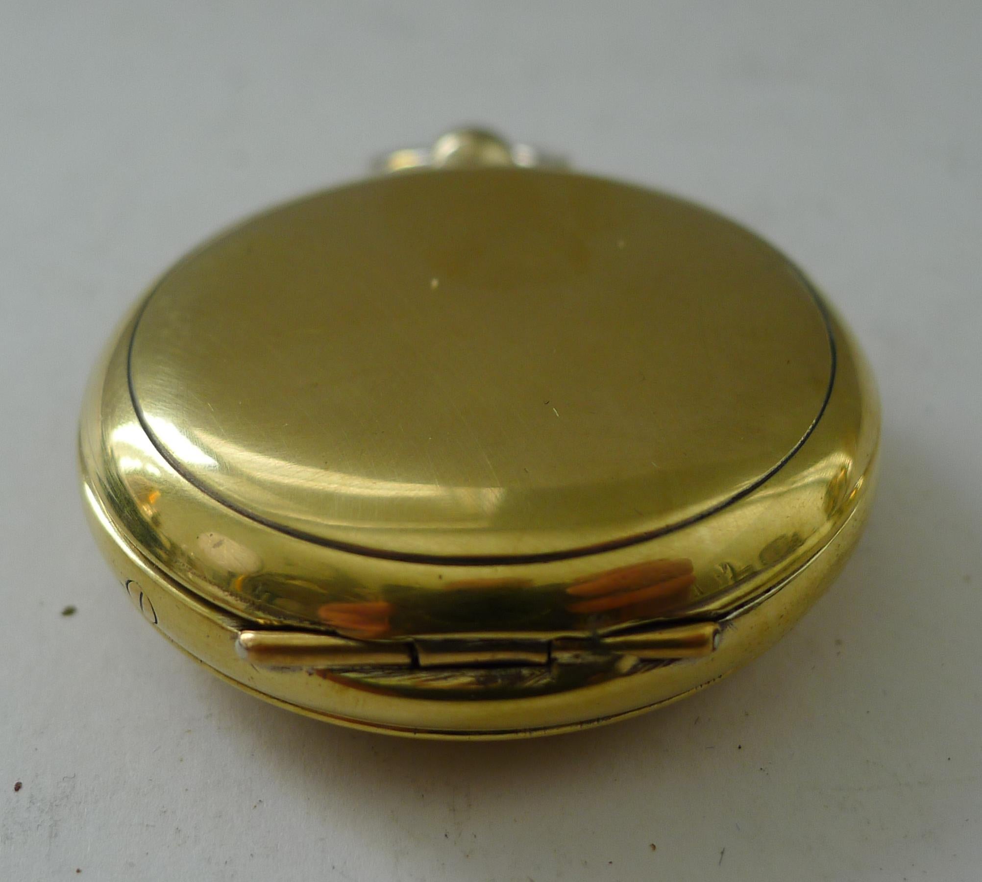 Antique boîtier anglais en laiton c.1900 en vente 1