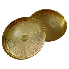 Pair Hermes, Paris, Vermeil / Silver Gilt Coasters c.1960