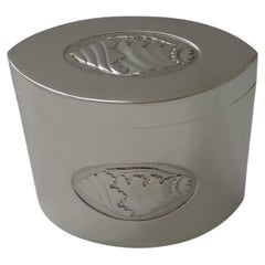 Antique English Solid Sterling Silver Tea Caddy - 1902