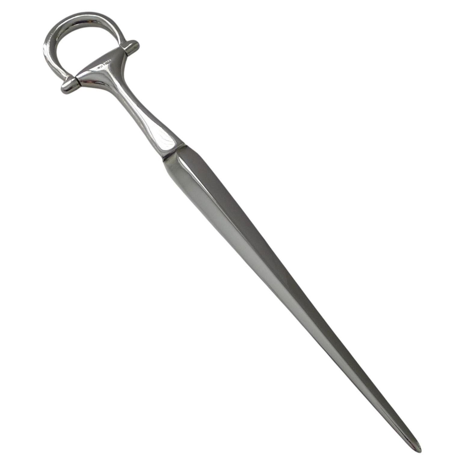 Gucci, Italy - Large Equestrian Horse Bit Letter Opener c.1980