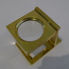 Antique English Folding Brass Linen Thread Counter c.1920