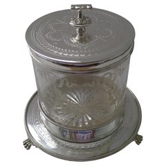 Fine Antique English Biscuit Box by Mappin & Webb c.1900