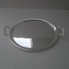 Asprey, London - Art Deco Silver Plated Cocktail Tray c.1930