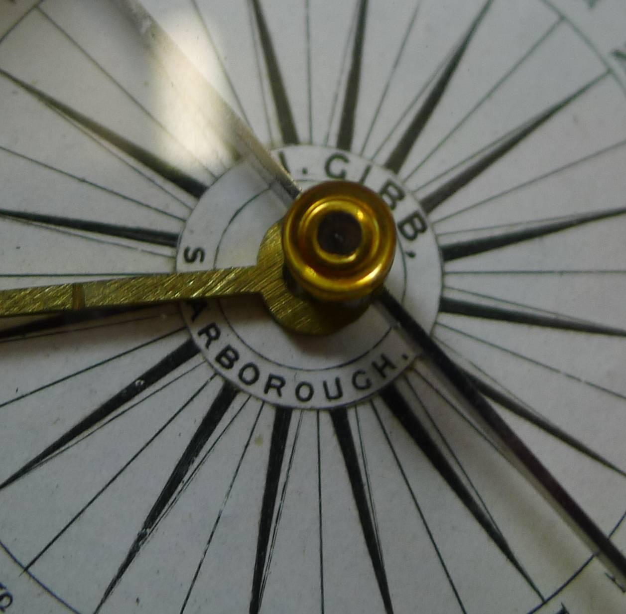 Late Victorian Antique English Signed Explorer Compass, circa 1880