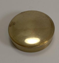 Antique English Brass Cased Floating Card Explorers Pocket Compass, circa 1880