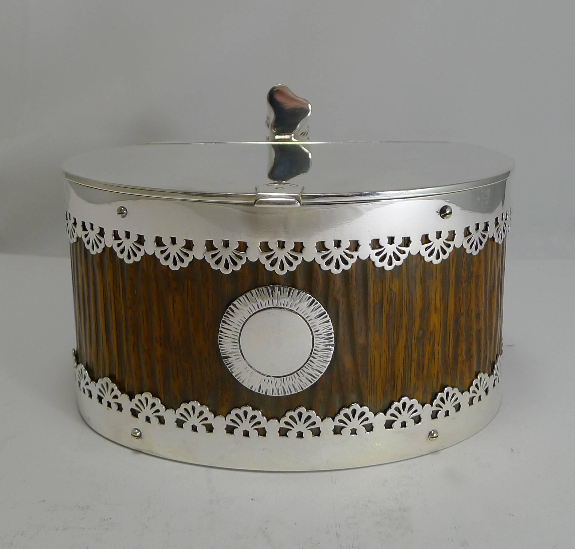 Hand-Carved Finest Hukin and Heath Biscuit Box - 1884 With History