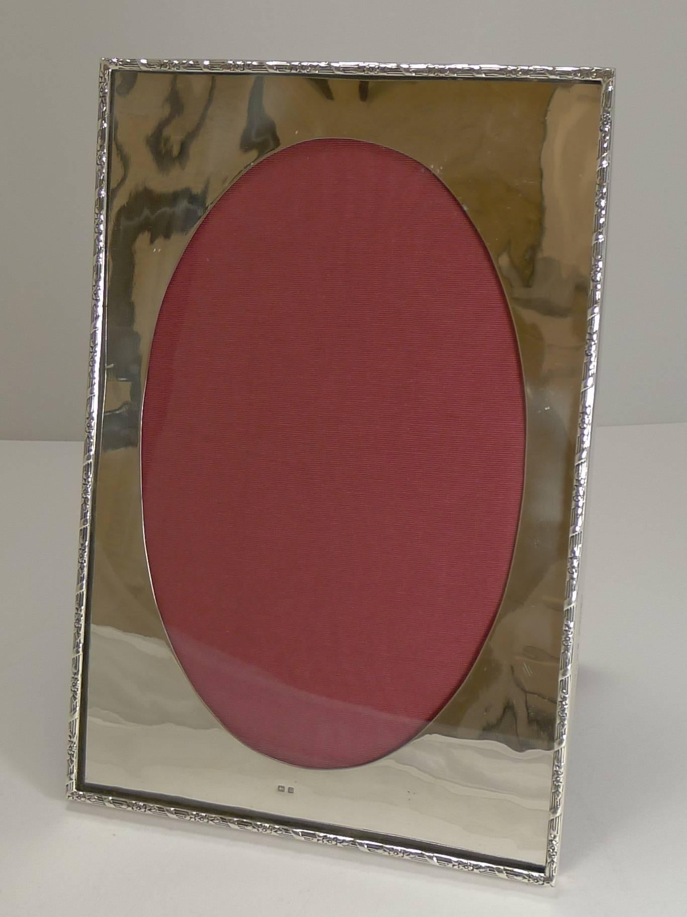 A truly grand and special photograph frame for your cherished picture. It is able to be used in both landscape and portrait configurations with the solid Oak backing with folding easel stand being able to accommodate both ways.

Not only is the