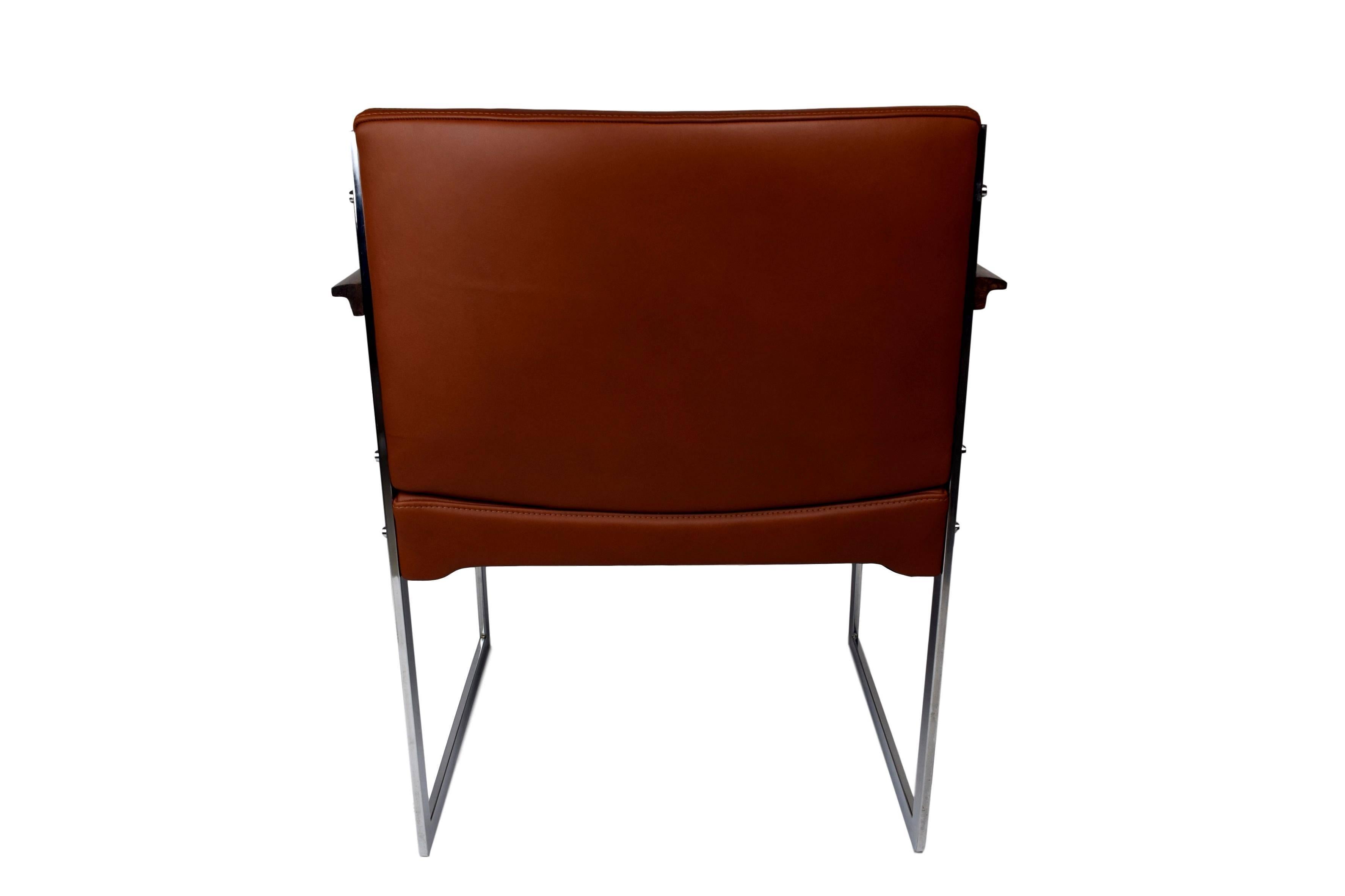 Danish Midcentury Armchair by Illum Wikkelsø, Aniline Leather, P. Schultz & Co For Sale