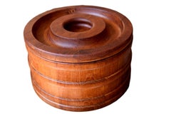 Danish Midcentury Ice Bucket by Jens Harald Quistgaard, Staved Teak, JHQ