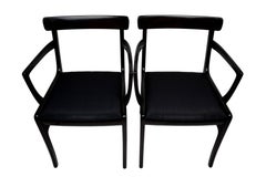 Pair of Danish Midcentury Armchairs, Ole Wanscher, Rungstedlund, Horse Hair