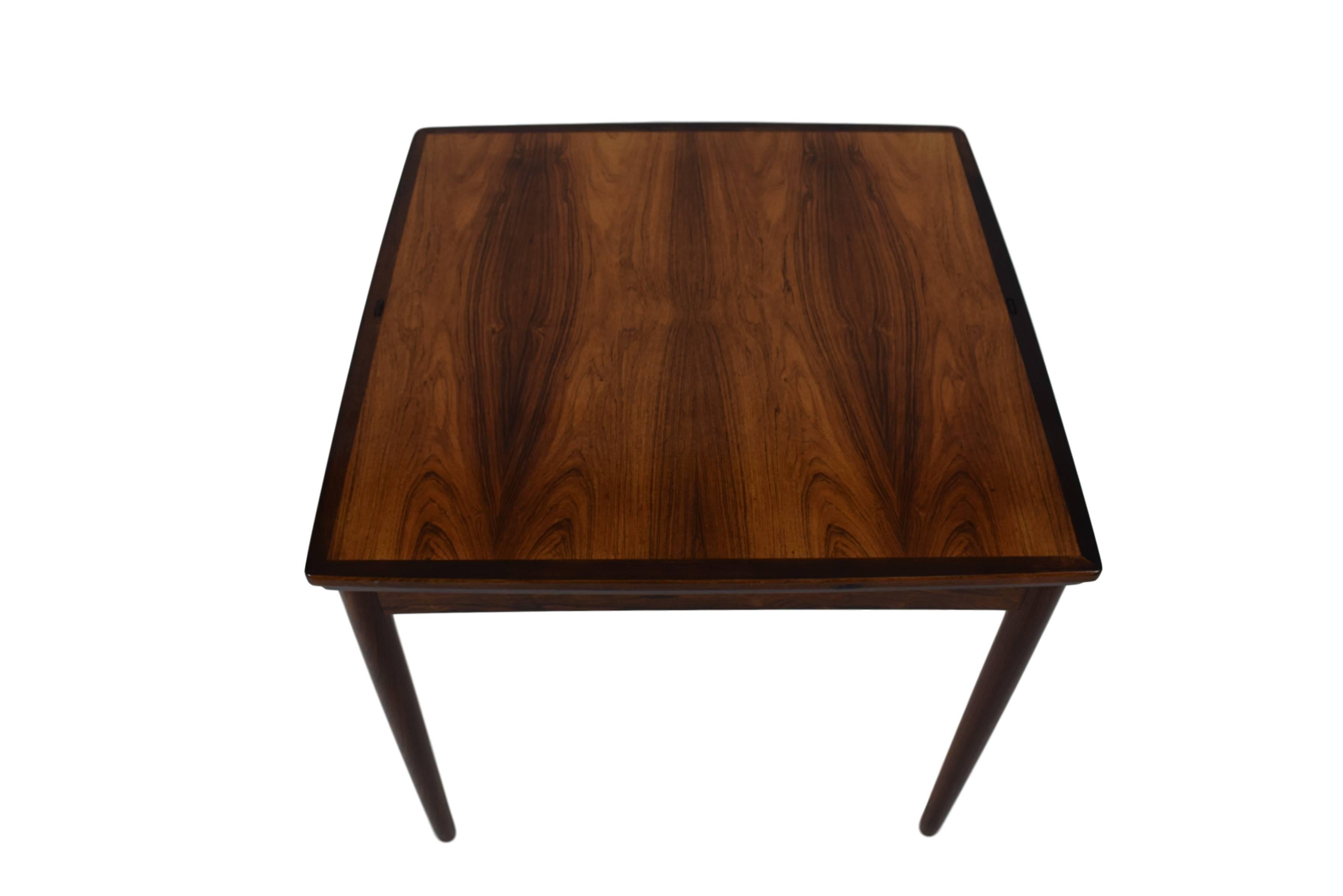 Scandinavian Modern Danish Midcentury Games Table / Dining Table by Poul Hundevad, Reversible Top