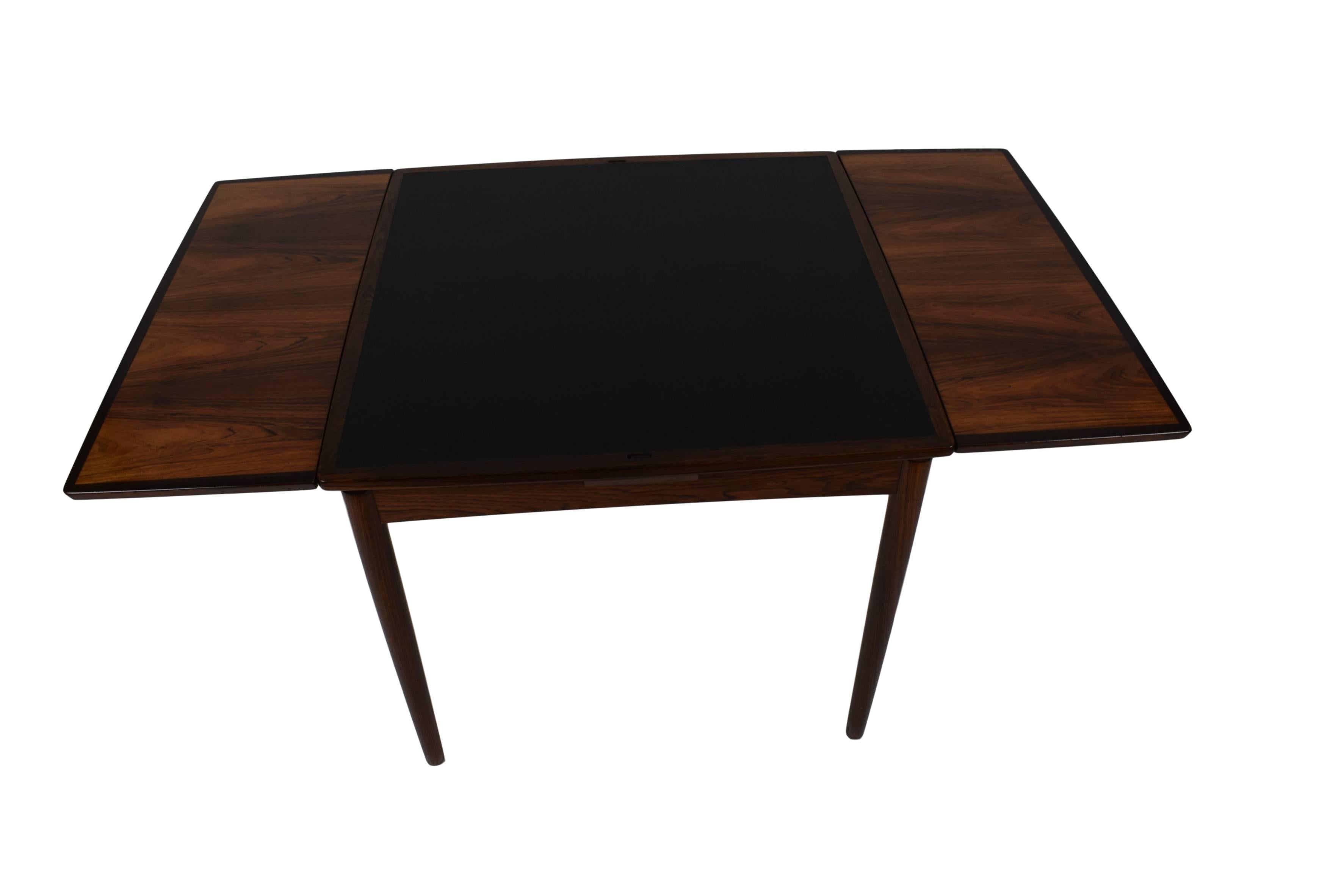Danish Midcentury Games Table / Dining Table by Poul Hundevad, Reversible Top 1