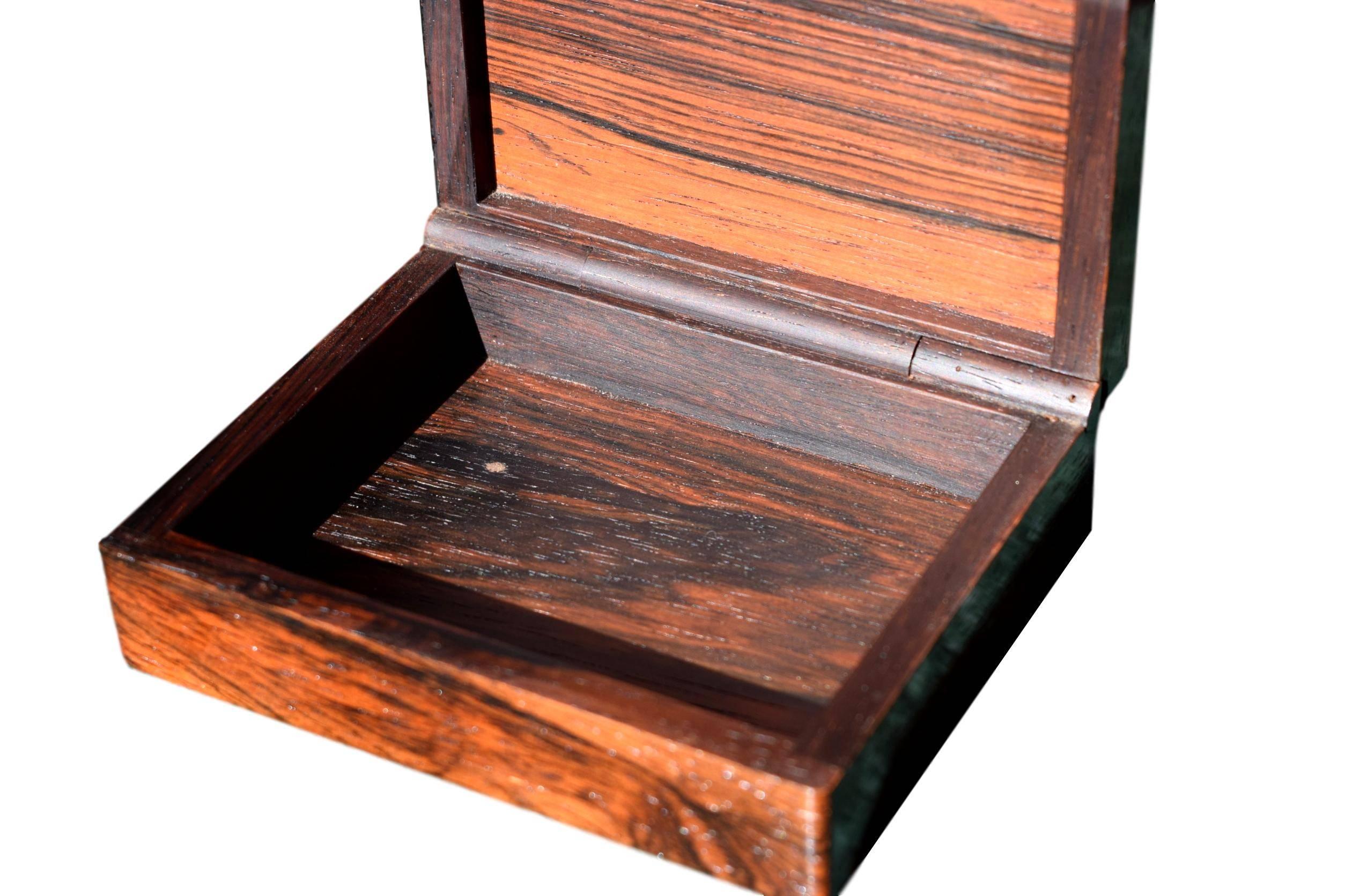 Mid-20th Century Danish Midcentury Rosewood Box by Alfred Klitgaard with Enamel by Bodil Eje For Sale