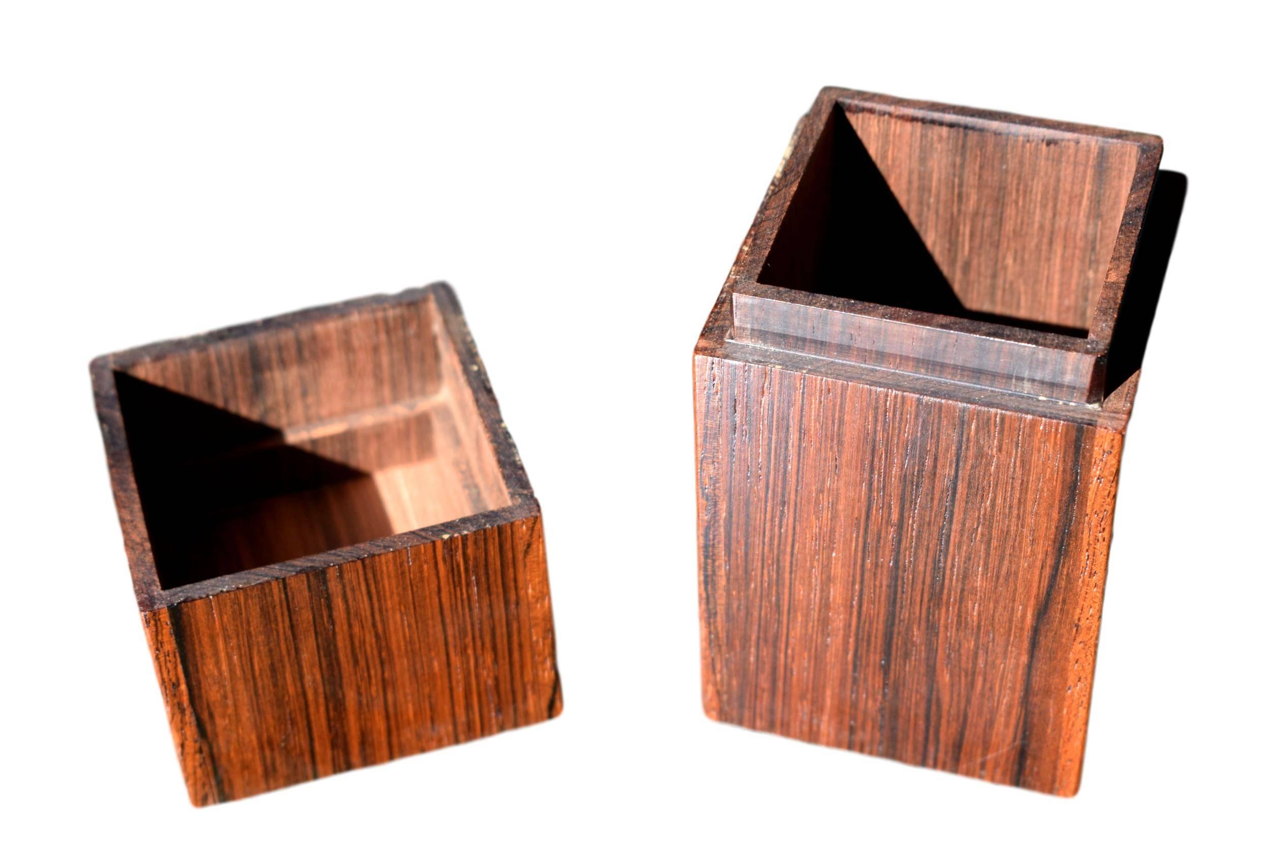 Scandinavian Modern Danish Midcentury Rosewood Box by Alfred Klitgaard with Enamel by Bodil Eje For Sale