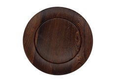 Set of Six Danish Midcentury Cover Plates by Ehrenreich, Wenge