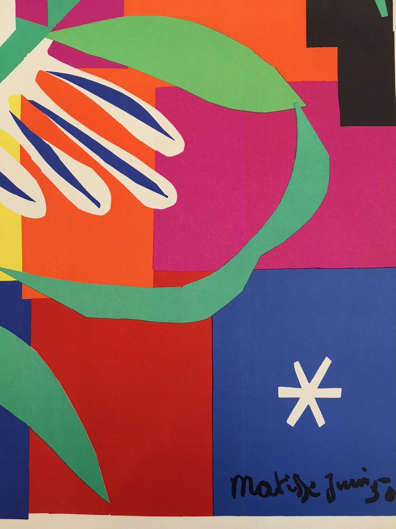 Vintage French Art and Exhibition Poster after Henri Matisse, 1960s