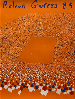 Official Original Vintage French ROLAND GARROS 1984 Tennis Tournament Poster