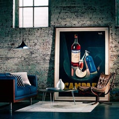 Original Vintage Poster Marcello Nizzoli Campari 1927 Linen Backed Lithograph