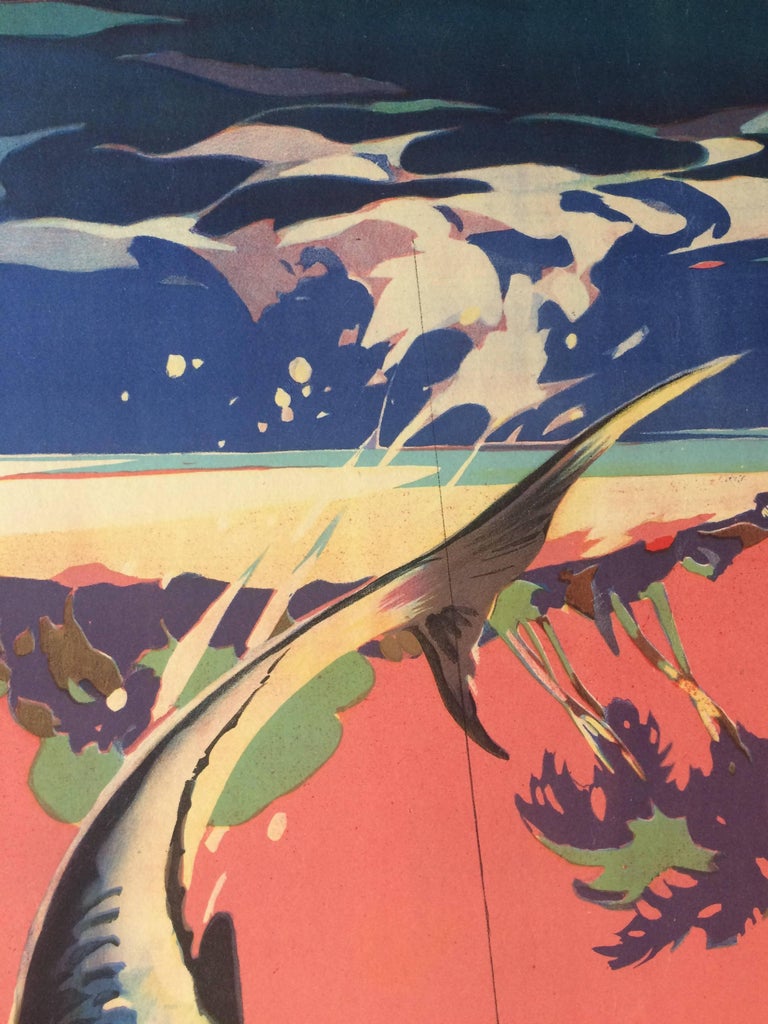 Original Vintage Poster Australia Great Barrier Coral Reef James