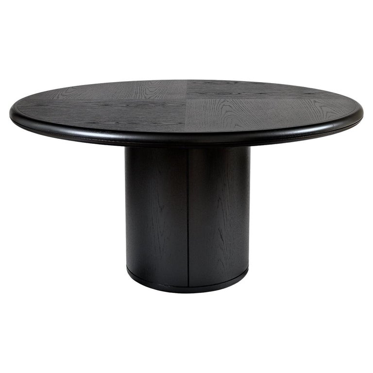 Modern, 21st Century, Oak, Wood, Round, Black, Moon Dining Table For Sale  at 1stDibs | black round dining table, round black dining table, black wood  round dining table