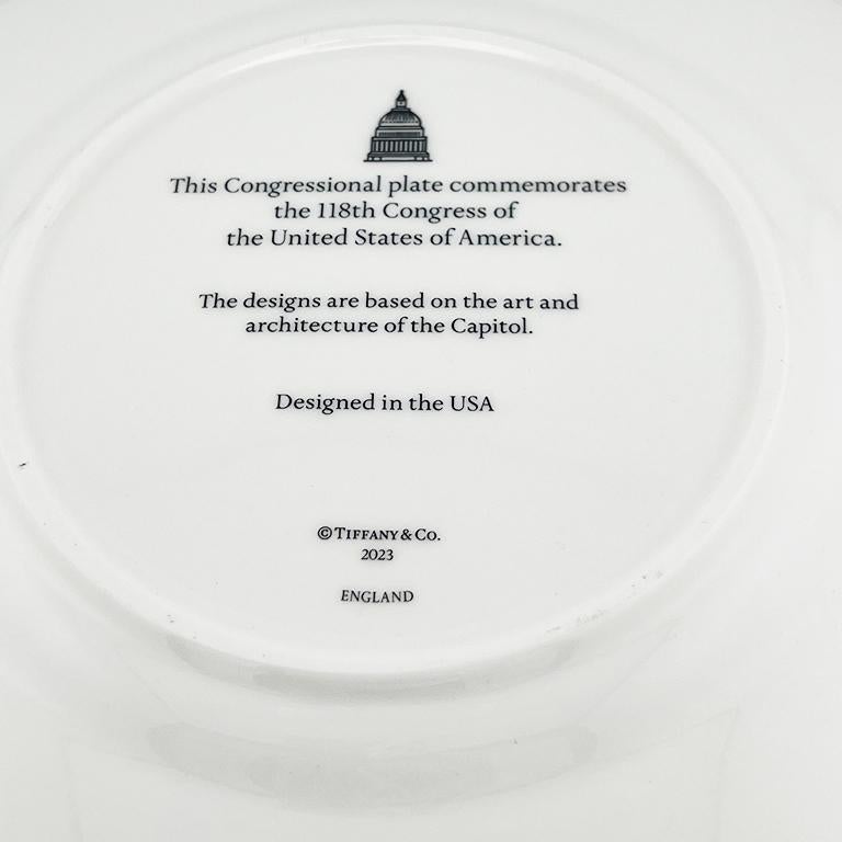 Céramique Tiffany & Co. Plaque de l'aigle du Congrès, commémorative du 118e Congrès, 2023 en vente