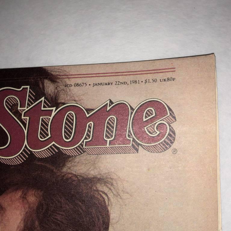 Rolling Stone Yoko Ono and John Lennon Original January 22 1981