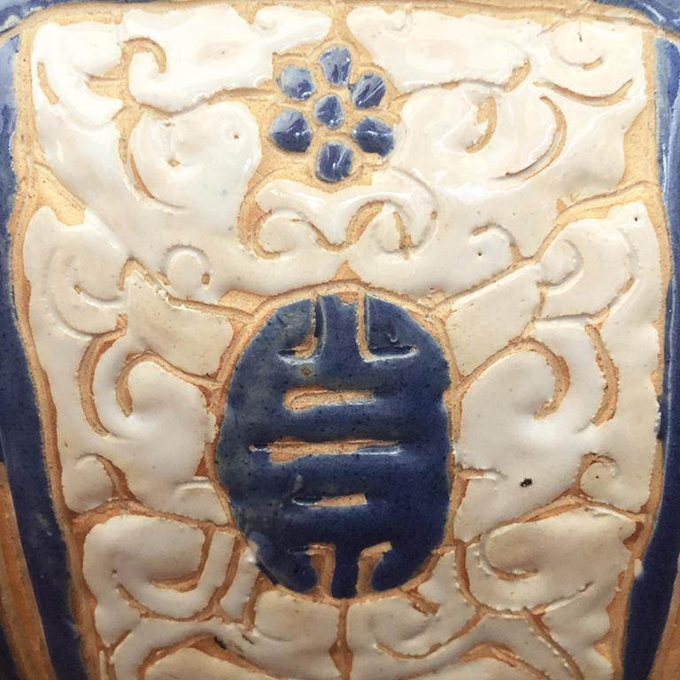 blue ceramic elephant