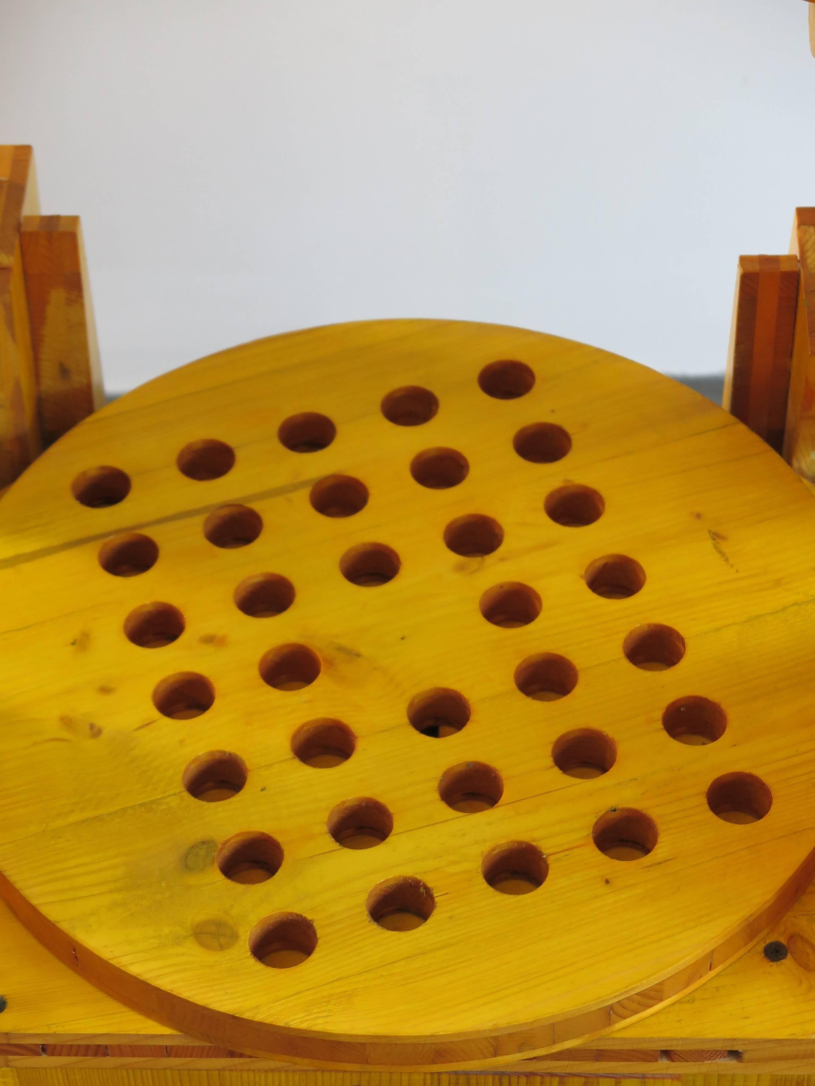 1990s Cesare Leonardi Italian Wood Prototype Chair 2