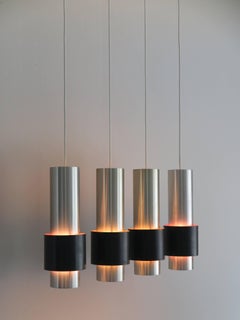1960s Jo Hammerborg Scandinavian Metal Pendant Lamp "Zenith" for Fog & Mørup